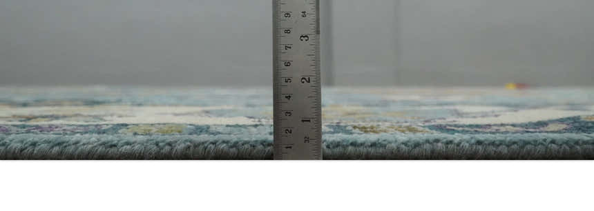 Oushak Hand Knotted Blue and Ivory Traditional Wool Multi Size wool Area Rug