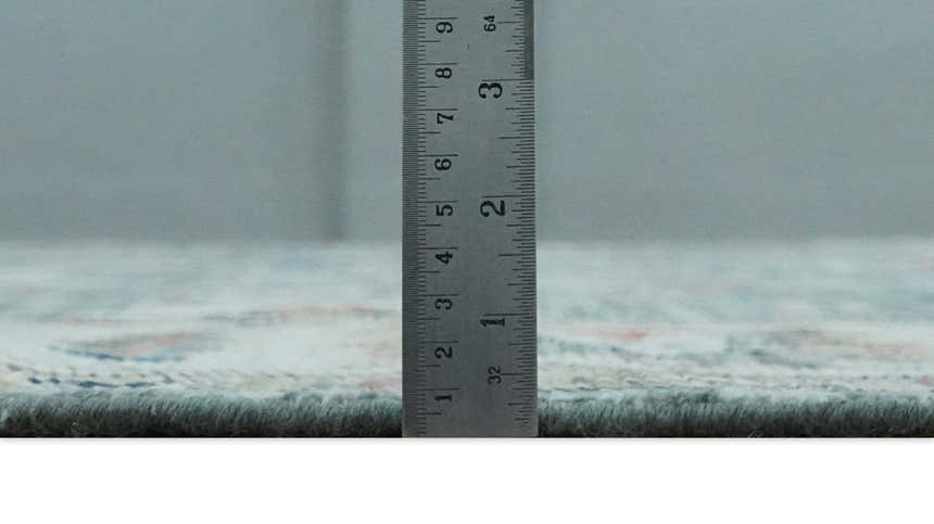 Antique look Gray Silver, Ivory and Beige Hand Knotted Traditional Oushak custom Made Wool Area Rug