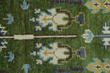Ready to Ship Oversize 5x10 Runner Rug Green Tree of life Wool Rug