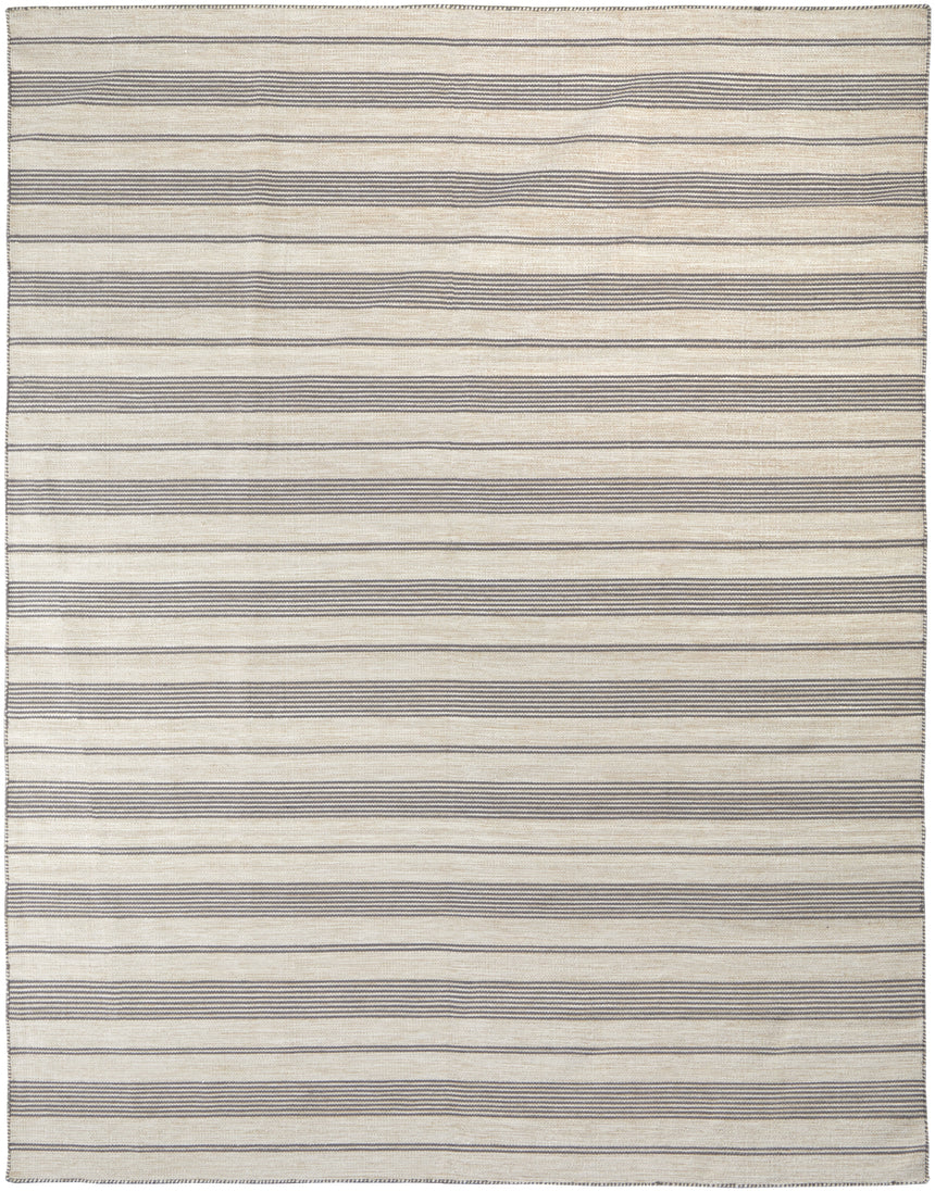 Feizy Duprine Transitional Stripes - Gray/Ivory Area Rug