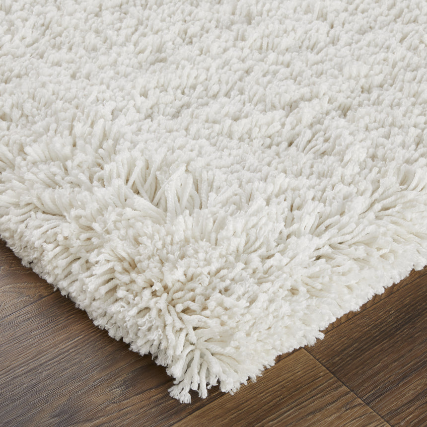 Feizy Stoneleigh Modern Solid - Ivory/White Area Rug