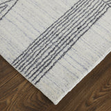 Feizy Whitton Modern Abstract - Ivory/Black Area Rug