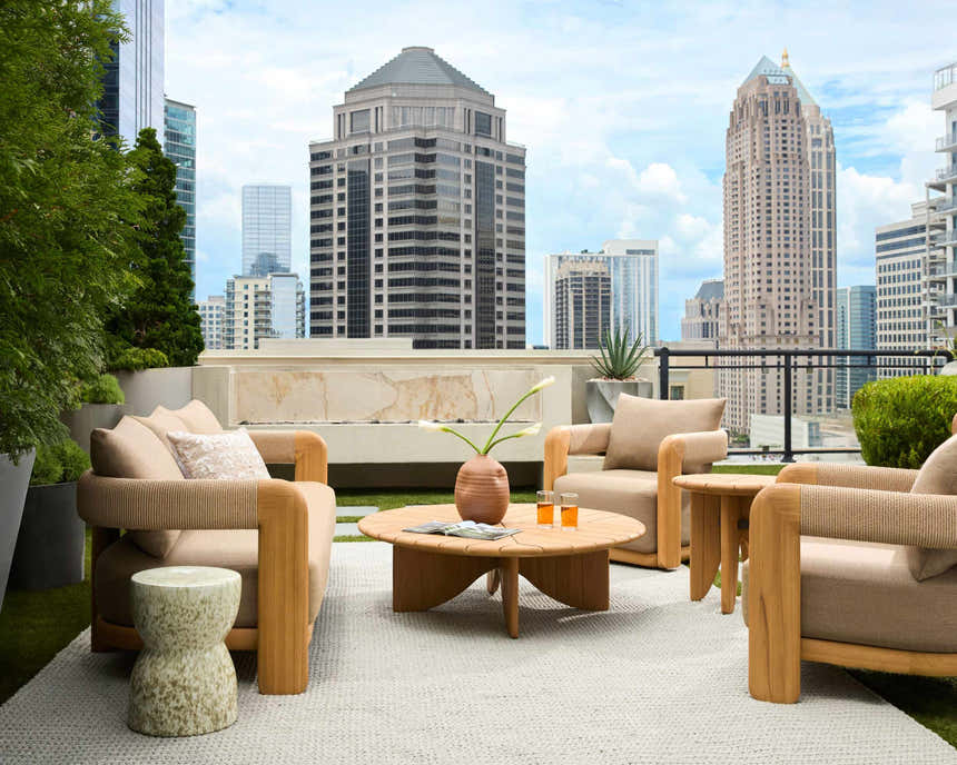 Shimabara Cream Outdoor End Table