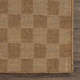 Sample Kuval Checkered Brown Rug