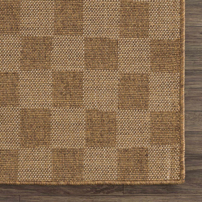 Sample Kuval Checkered Brown Rug
