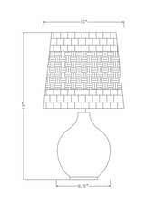 Strasbourg Gray Table Lamp