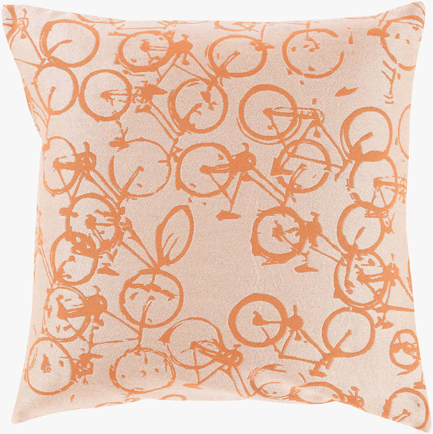 Tangmere Bicycle Print Throw Pillow - Clearance