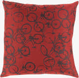 Wilmar Red Bicycle Print Throw Pillow - Clearance