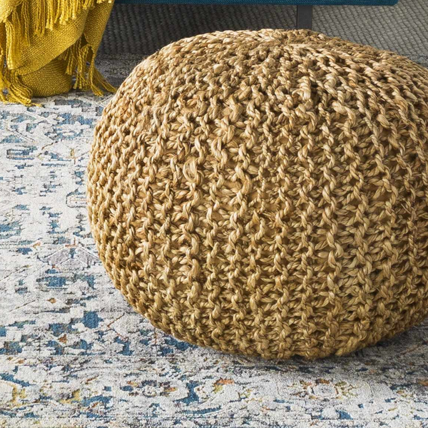 Merrittstown Cotton Knitted Pouf