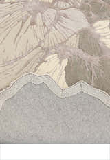 Petals Modern Gray Hand Tufted 5x7 Wool Area Rug