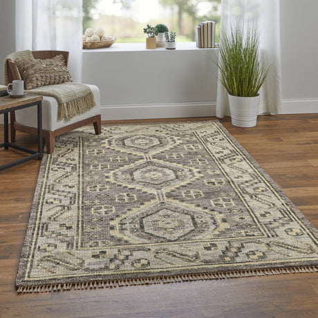 Feizy Fillmore Traditional Diamond - Brown/Gray Area Rug