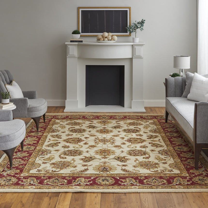 Feizy Wagner Traditional Oriental - Tan/Gold/Red Area Rug