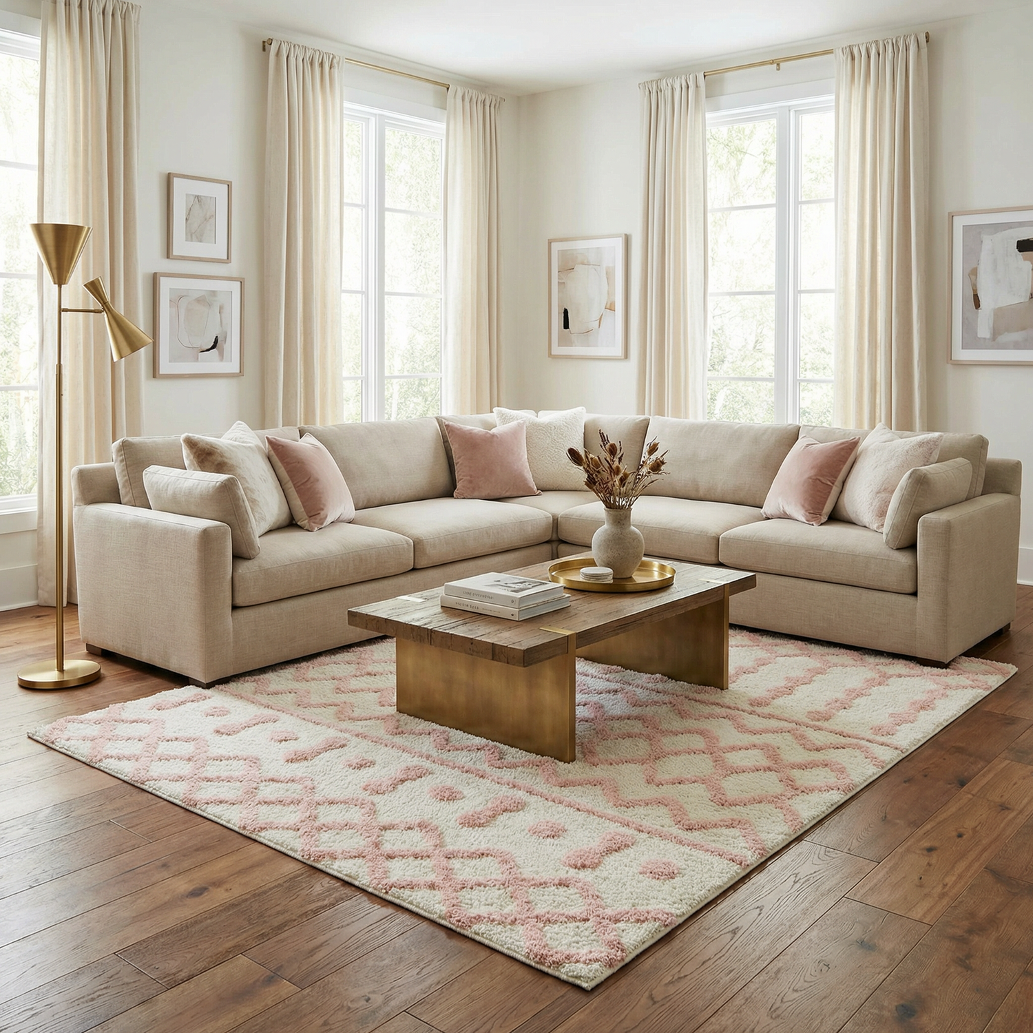 Darva Pink Plush Area Carpet – Boutique Rugs