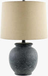 Cofrentes Traditional Gray & White Ceramic Table Lamp