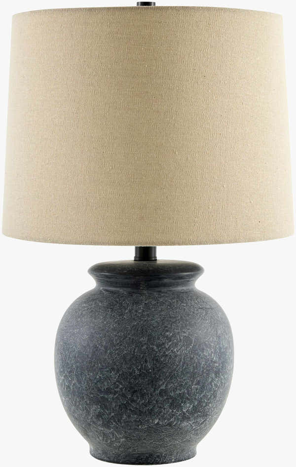 Cofrentes Traditional Gray & White Ceramic Table Lamp