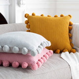 Kauswagan Light Gray Square Throw Pillow - Clearance