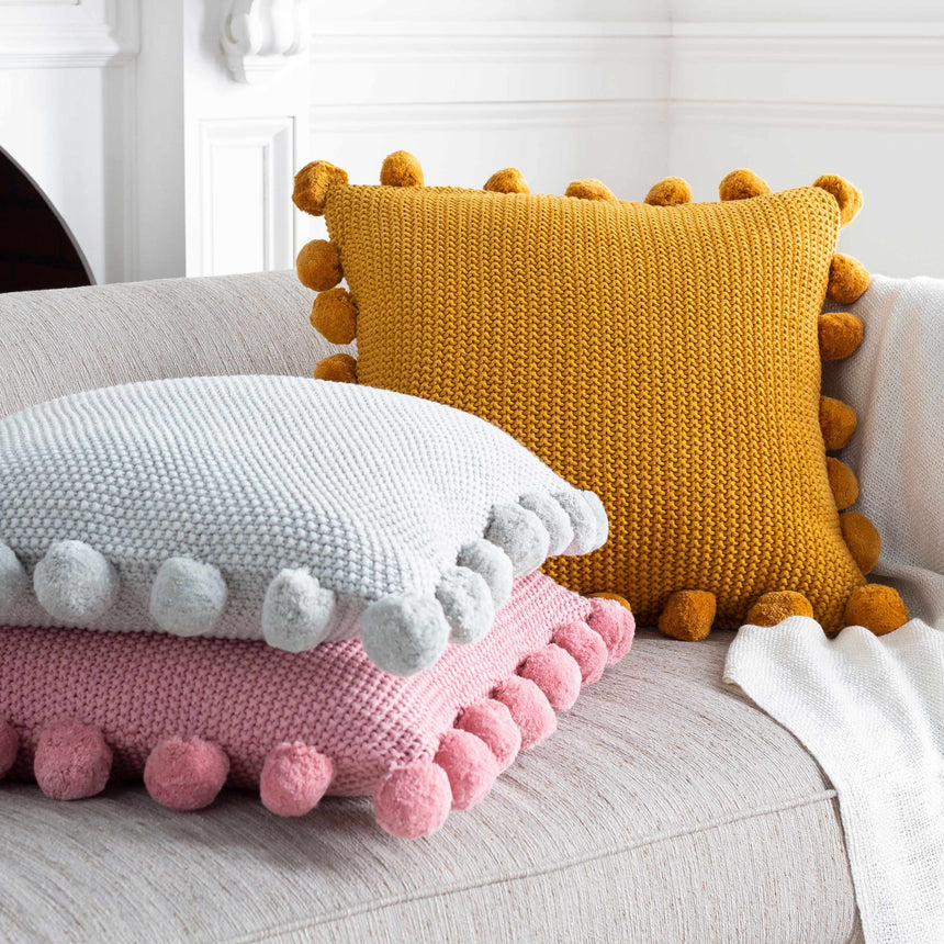 Kauswagan Light Gray Square Throw Pillow - Clearance