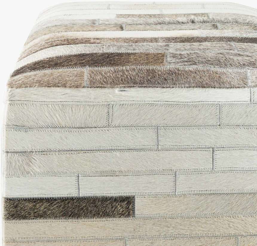 Romagnese Hair On Hide Ottoman