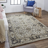Feizy Eaton Traditional Oriental - Gray/Ivory/Taupe Area Rug