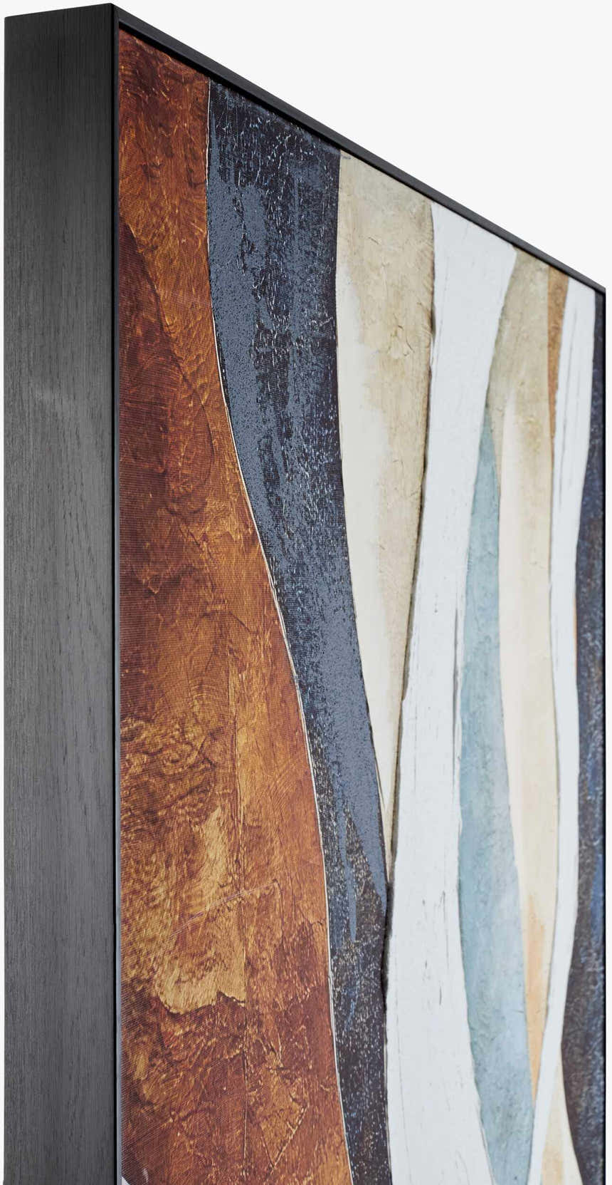 Deep Dark Gray Modern Framed Wall Art for modern gallery walls