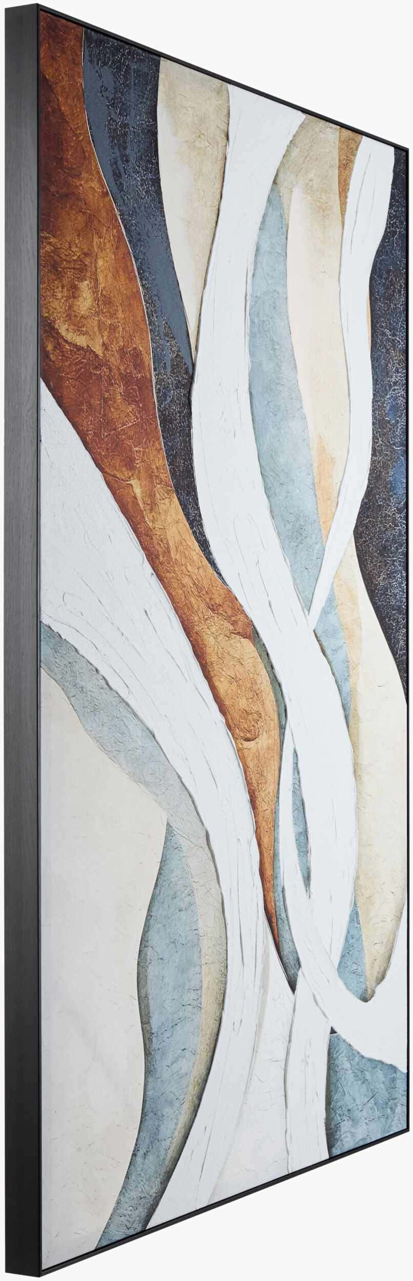 Deep Dark Gray Modern Framed Wall Art for modern gallery walls