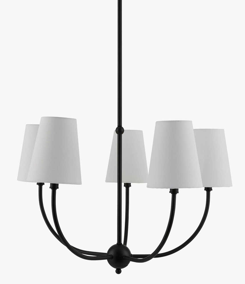 Fiwoe Black Chandelier