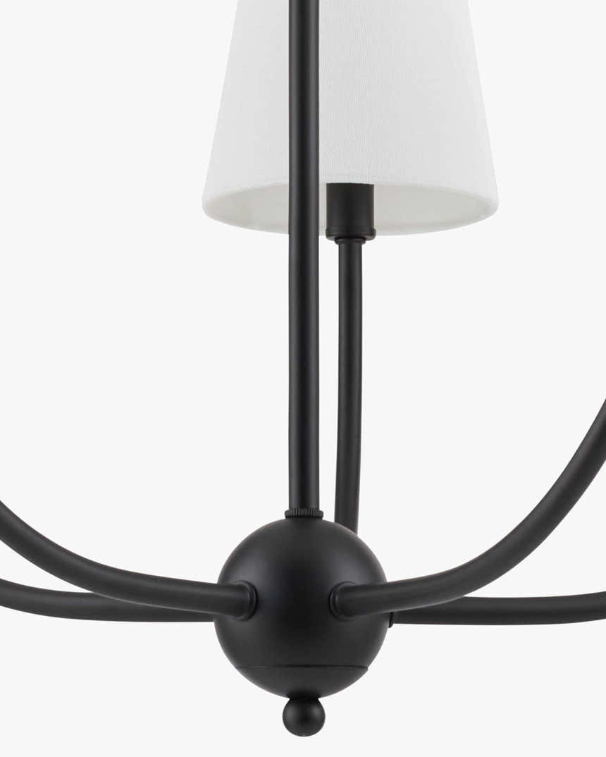Fiwoe Black Chandelier