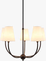 Fiwoe Black Chandelier