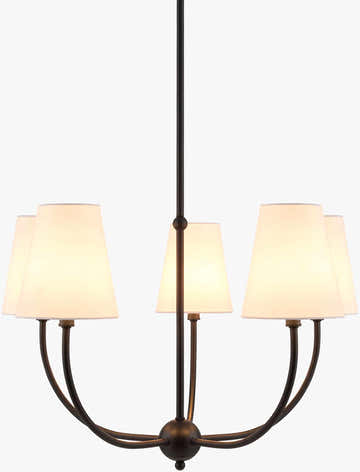Fiwoe Black Chandelier