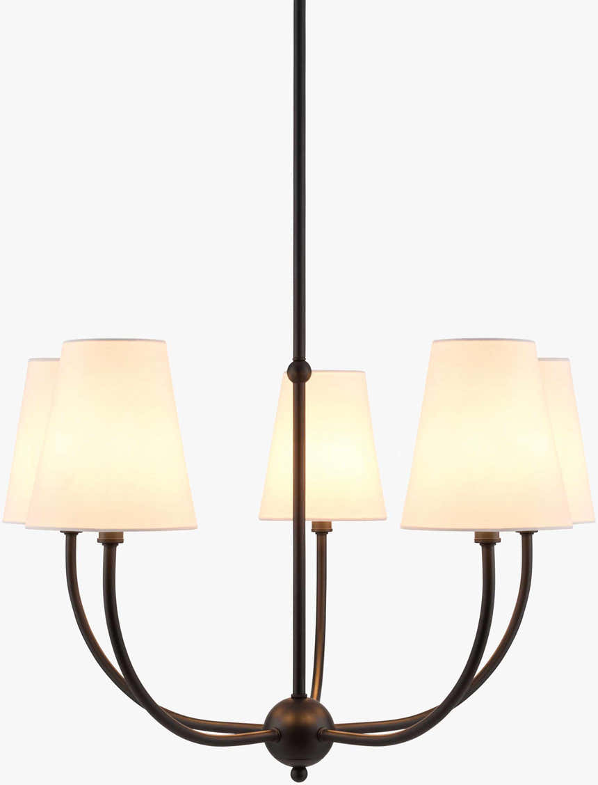 Fiwoe Black Chandelier
