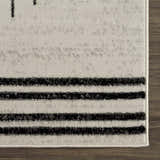 Sample Angus Black&White Geometric Area Rug
