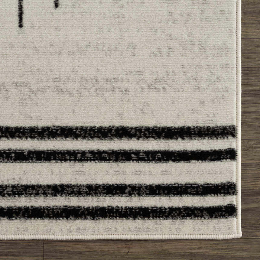 Sample Angus Black&White Geometric Area Rug