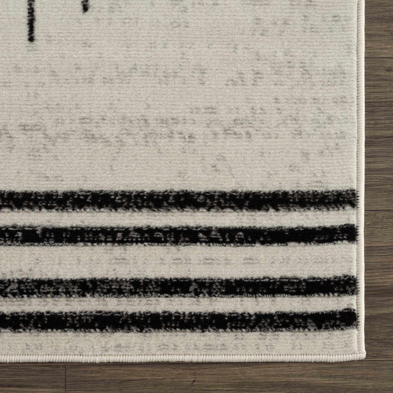 Sample Angus Black&White Geometric Area Rug