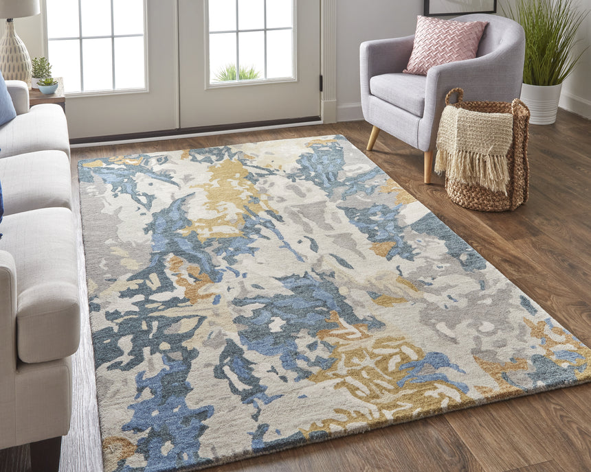 Everley Modern Hand Tufted Wool Area Rug