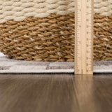 Benjy Irregular Checkboard Rug - Beige