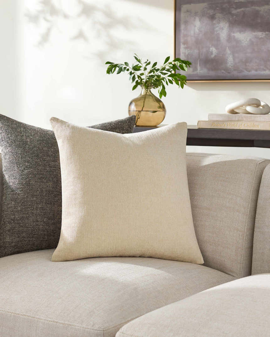 Aeneas Cream Throw Pillow - Clearance