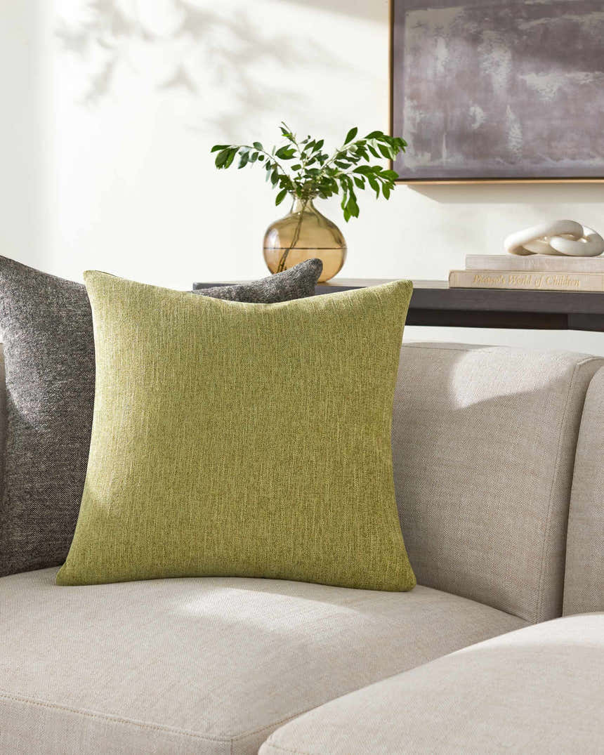 Aeneas Lemon Chiffon Throw Pillow - Clearance