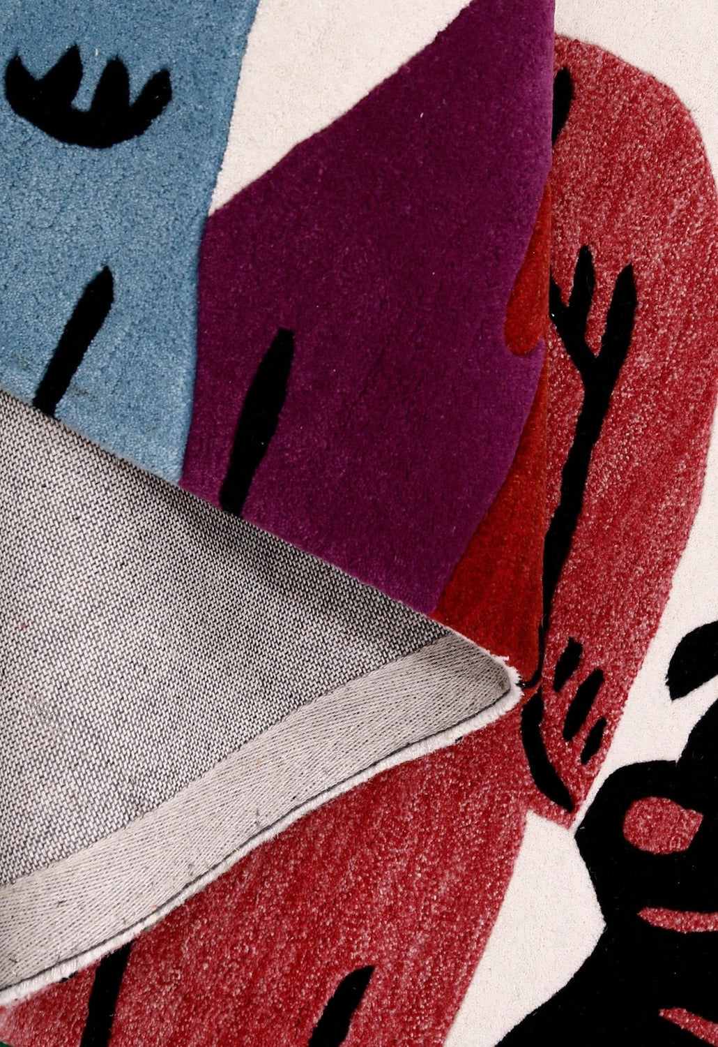 Pup Parade Multicolor Hand Tufted 3x7 Wool Area Rug