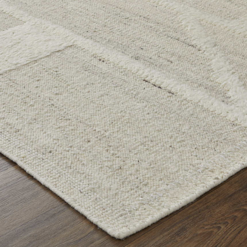 Feizy Ashby Transitional Geometric - Tan/Ivory Area Rug