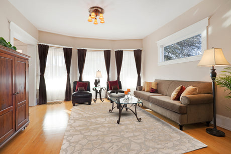 Feizy Mali Modern Abstract - Ivory/Taupe/Tan Area Rug