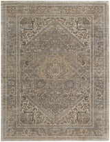 Feizy Celene Traditional Medallion - Tan/Brown/Ivory Area Rug