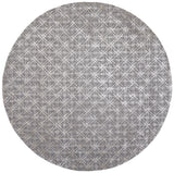Feizy Manoa Transitional Geometric - Gray/Silver Area Rug - Clearance