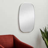 Kopparberg Metallic Silver Gold Frame Round Mirror