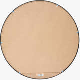 Round Mirror with Black Aluminum Frame