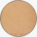 Round Mirror with Black Aluminum Frame