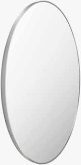 Pontalina Round Silver Gray Mirror