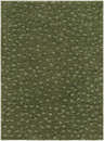 Close-up of the Cansu Area Rug. Machine woven polyester rug in shades of green with a subtle dotted pattern. Design-Rectangle-537