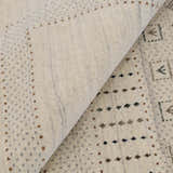 Beige Gabbeh Design Hand Loomed Wool Area Rug