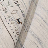 Contemporary Ivory Design Hand Loomed Wool Rug