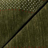 Gabbeh Design Hand Loomed Green Wool Area Rug